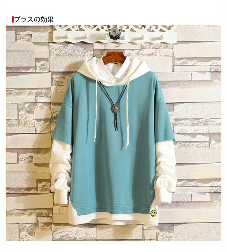 5XL Hoodies Sweatshirts Men Fake 2PAC Cotton Hooded Japanese Style Sweatshirt Mens Hip Hop Brown Causal Hoodiee Xxxtentacion