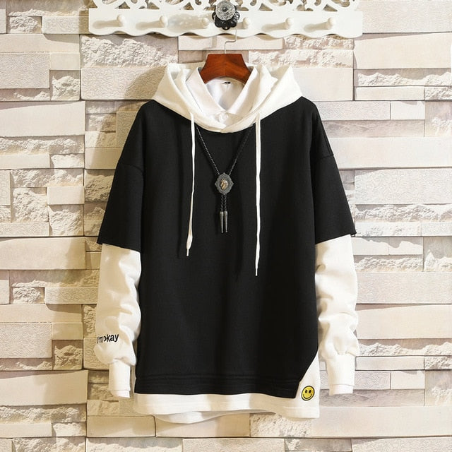 5XL Hoodies Sweatshirts Men Fake 2PAC Cotton Hooded Japanese Style Sweatshirt Mens Hip Hop Brown Causal Hoodiee Xxxtentacion