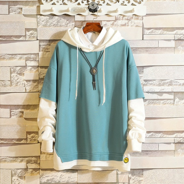 5XL Hoodies Sweatshirts Men Fake 2PAC Cotton Hooded Japanese Style Sweatshirt Mens Hip Hop Brown Causal Hoodiee Xxxtentacion