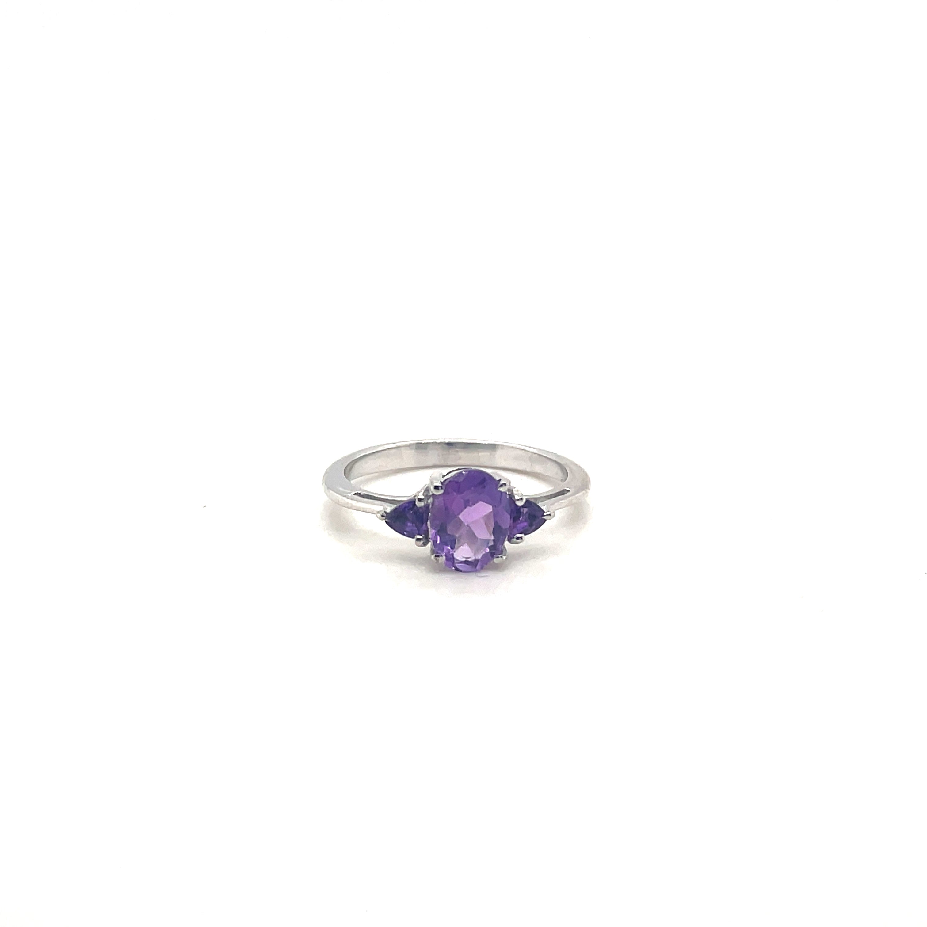 Garnet Ring in .925 Sterling Silver - KSR 16325
